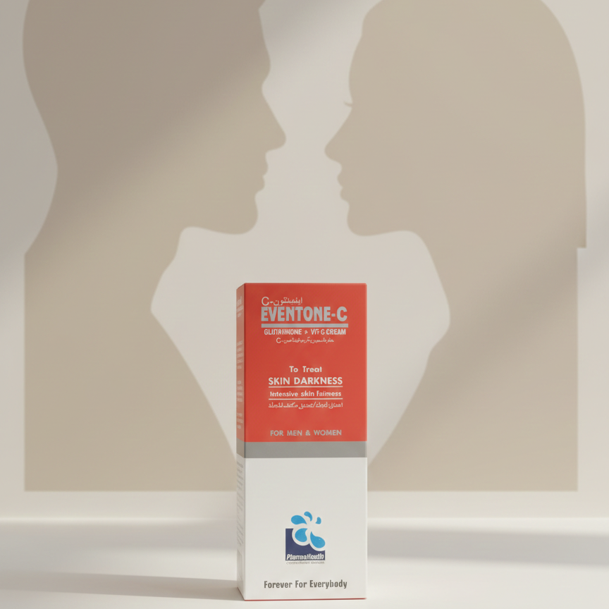 Eventone-C Glutathione & Vitamin C Cream – Intensive Skin Fairness & Dark Spot Care for Men & Women 30g