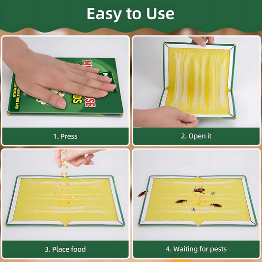 Mouse Glue Trap – Strong Adhesive Rat Glue Board & Rodent Catcher Mat ( Pack of 5 )