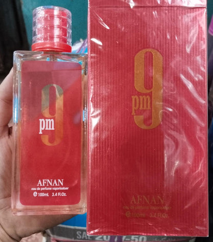 Afnan 9PM Perfume – Unisex EDP 100ml Red, Long-Lasting Elegant Fragrance for Men & Women