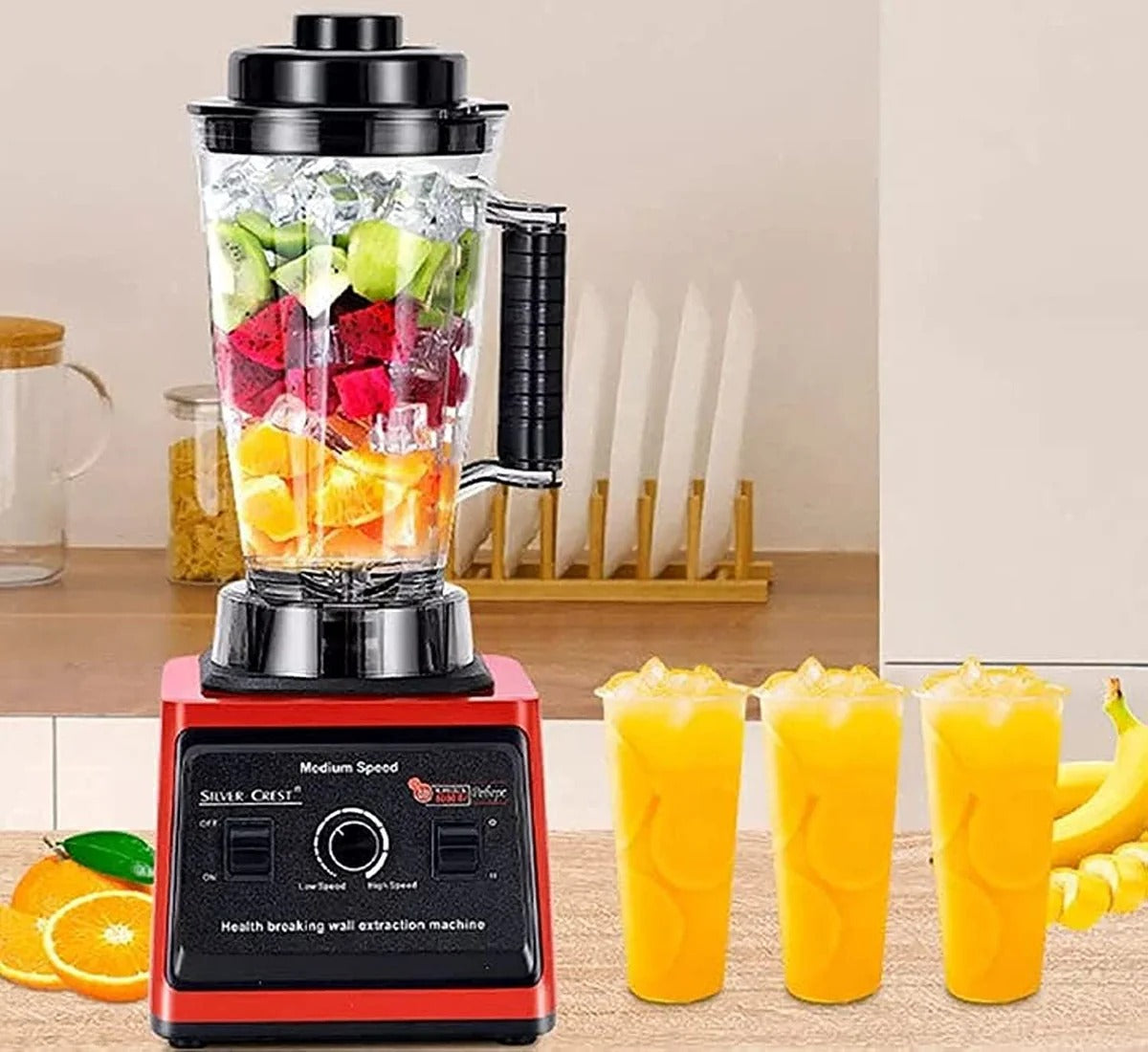 2‑in‑1 German Technology SC‑1589 Juicer, Blender & Dry Mill Jar - 2.5 Liter Capacity