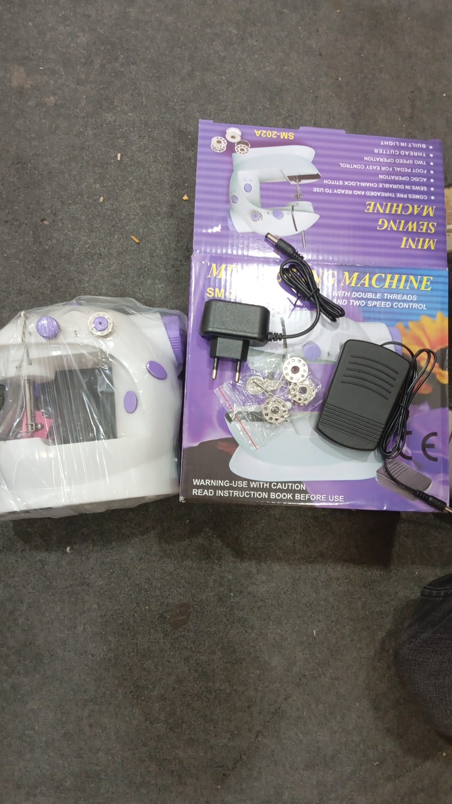 Portable Mini Dual-Speed Electric Sewing Machine with Foot Pedal & Accessory Kit