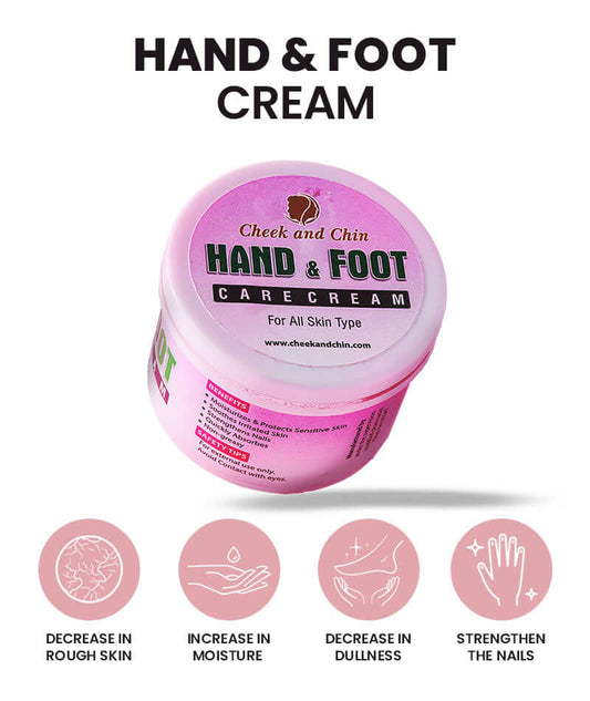 Cheek And Chin Hand And Foot Care Cream Providing Nourishing Formula Effective Moisturizing & Everyday Skin Care - 200g