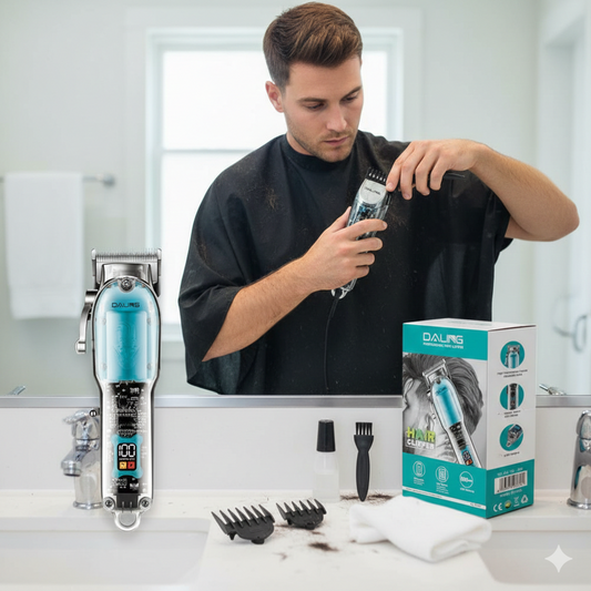 Daling Transparent Visible Body Hair Cutting Machine Cordless Shaver Trimmers Barber