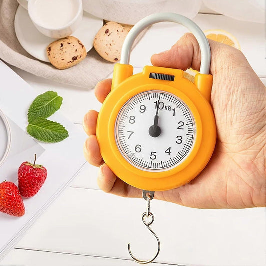Clock Shape Hanging Weight Scale Food Weighing Scale with Hook Digital Crane Scale for Farms Hunting Fishing Shopping