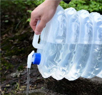 5L Containers Folding Water Bucket Outdoor Camping Water Storage Bag Plastic Foldable Camping Drinking Water Bucket
