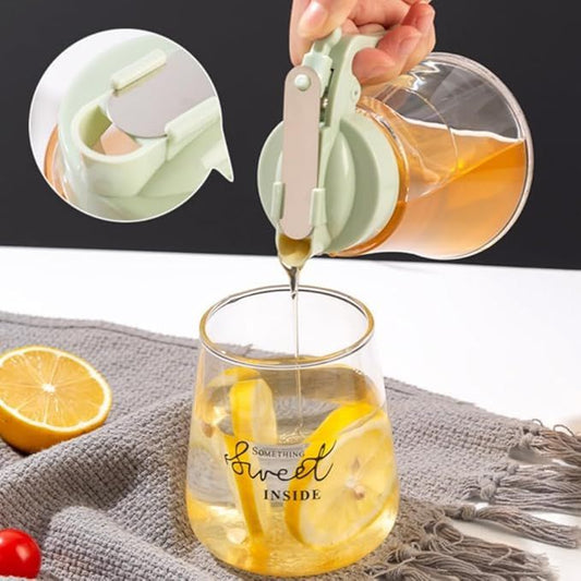Easy Squeeze Syrup Dispenser Bottle for Efficient Serving Ideal Honey Squeeze Jar for Kitchen Honey Bottle Jug
