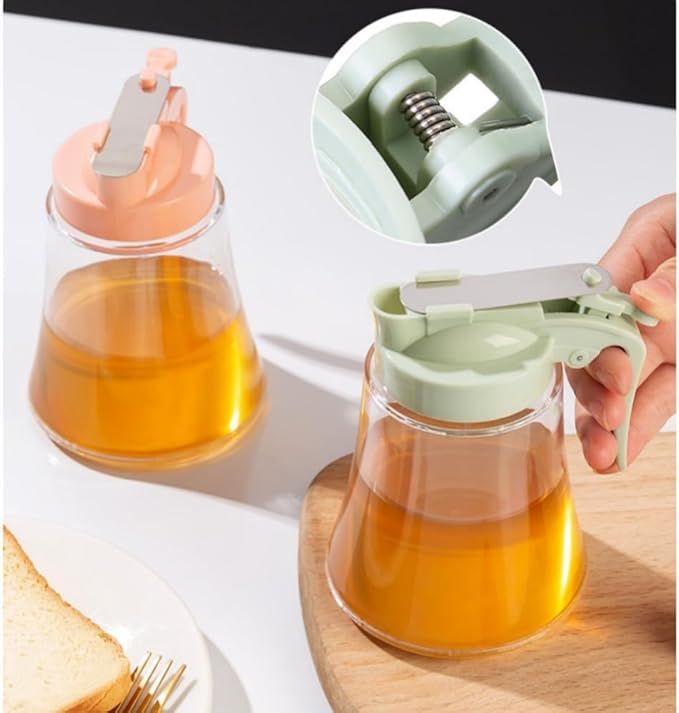 Easy Squeeze Syrup Dispenser Bottle for Efficient Serving Ideal Honey Squeeze Jar for Kitchen Honey Bottle Jug