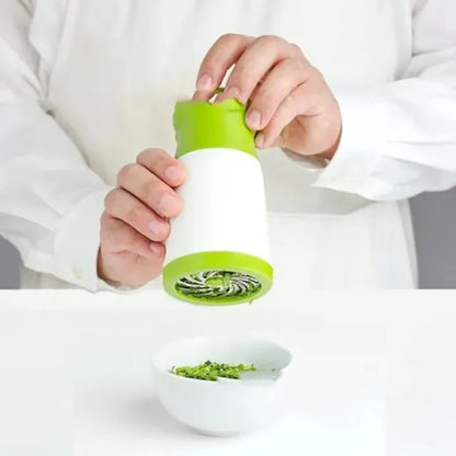 Herbs Grinder Manual Multifunctional Stainless Steel Chopper Dhanya Podina Chopper Coriander and Mint Leaves Hand Crusher All Herbs High Quality Chopper