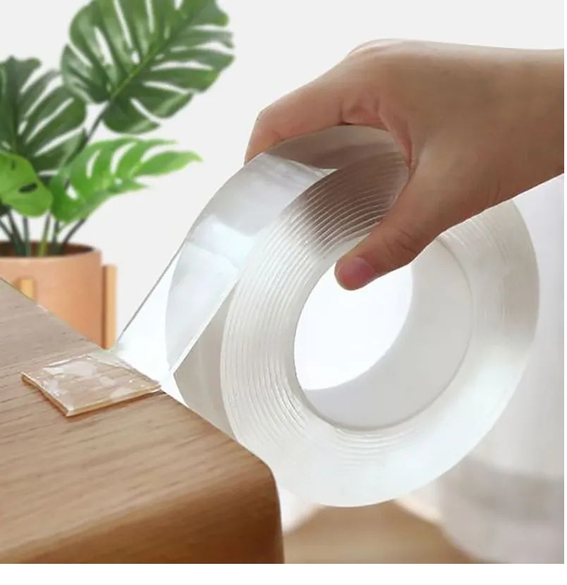 Nano Tape 3 Meter - transparent Ivy Grip Double sides silicone Adhesive Tape - Magic Tape
