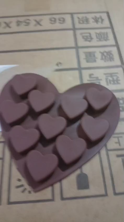 Silicone Chocolate Molds | Non-Stick Candy & Cake Chocolate Making Mold Kit | For Kids & Adults ( heart shape)