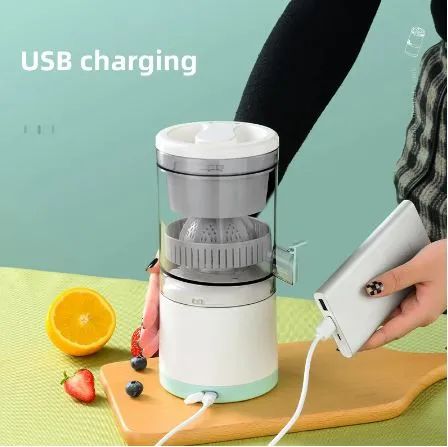 Rechargable Citrus Juicer Machines Fruit Electric Orange Juicer Squeezer USB Rechargeable Easy Press Lemon Lime Orange Grapefruit Juice Squeezer Easy to Clean fruit juicer