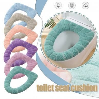 Toilet Seat Cushion Cover Bathroom Toilet Mat Cover Warm Washable Toilet Cover Universal Fit
