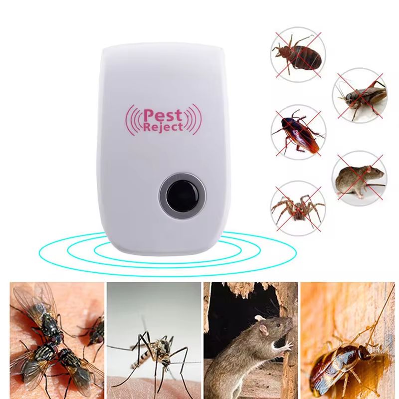 Ultrasonic pest repeller electronic plug in Rodent Mouse roach bug insect repellent indoor home kitchen etc