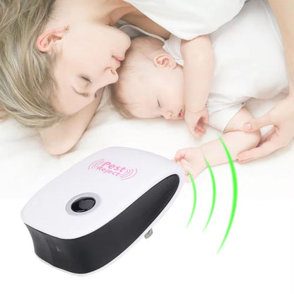 Ultrasonic pest repeller electronic plug in Rodent Mouse roach bug insect repellent indoor home kitchen etc